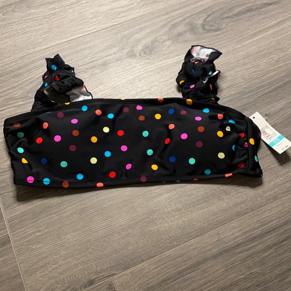 No boundaries polkadot bikini top